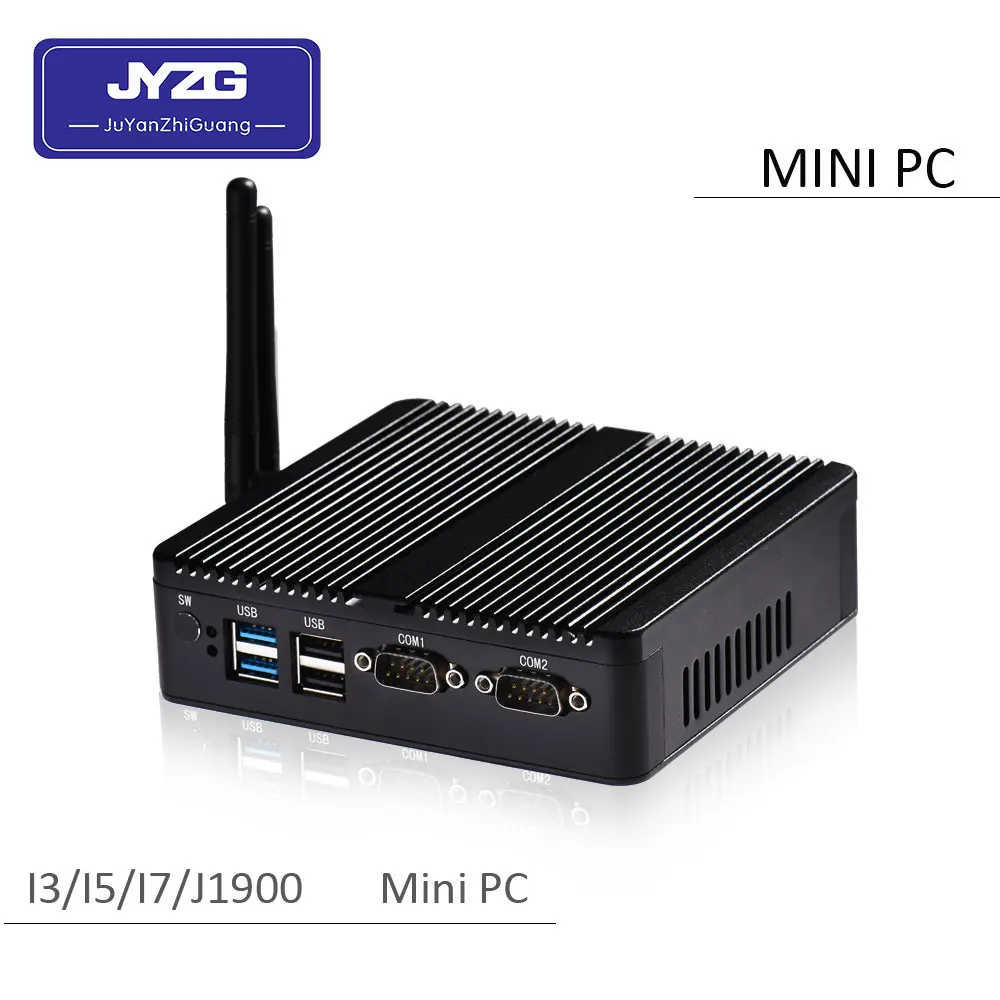 

Cheap fanlese barebone system J1900 i3 i5 i7 industrial 300M WIFI 2 ethernet Lan rs232 12v mini pc