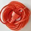 16A 250V Outdoor Custom Extension Cord Lead European 2-Pin Plug Orange 20m