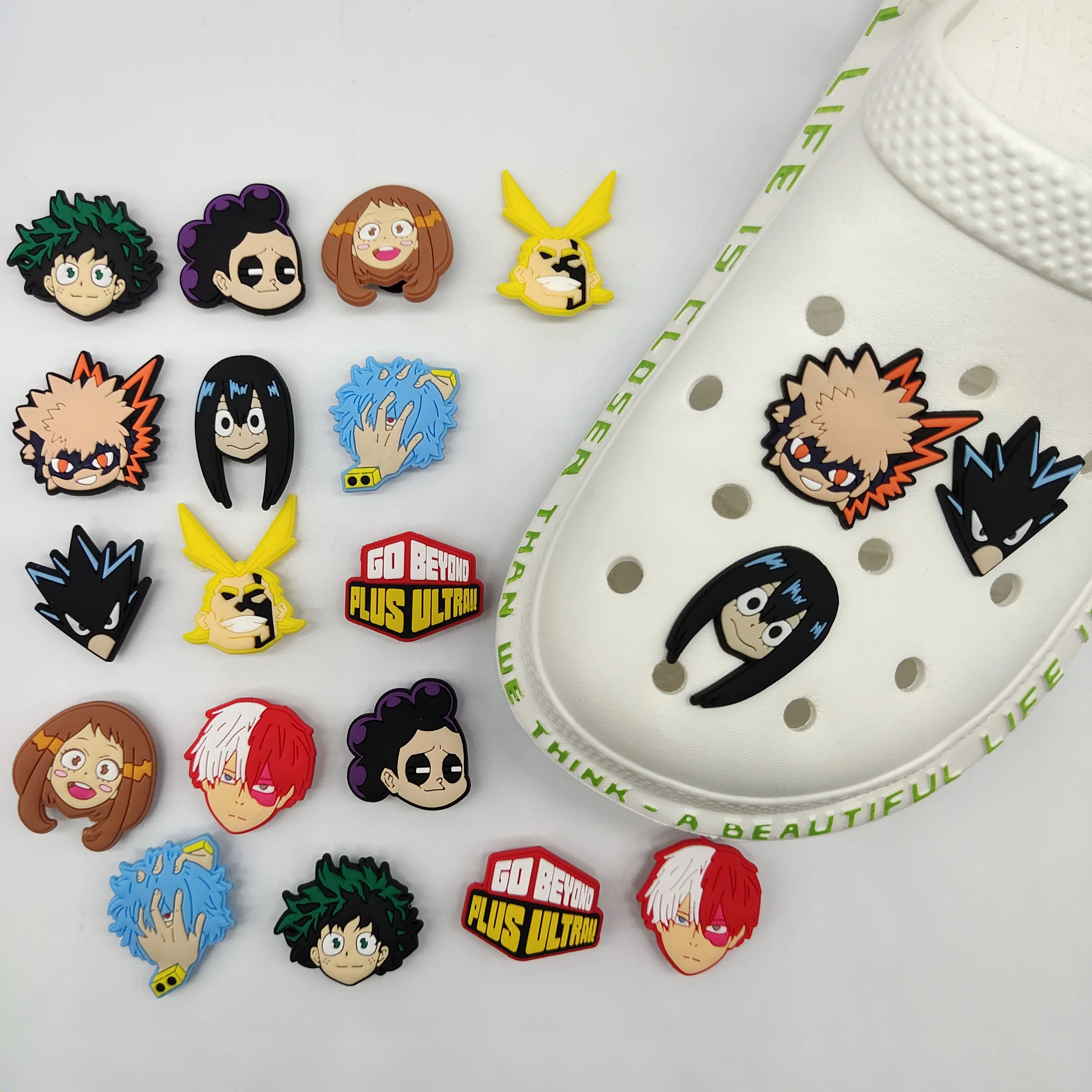 

Hot sell wholesale cartoon custom DIY shoe croc charms pvc soft Shoe accessories clog As a gift for the child