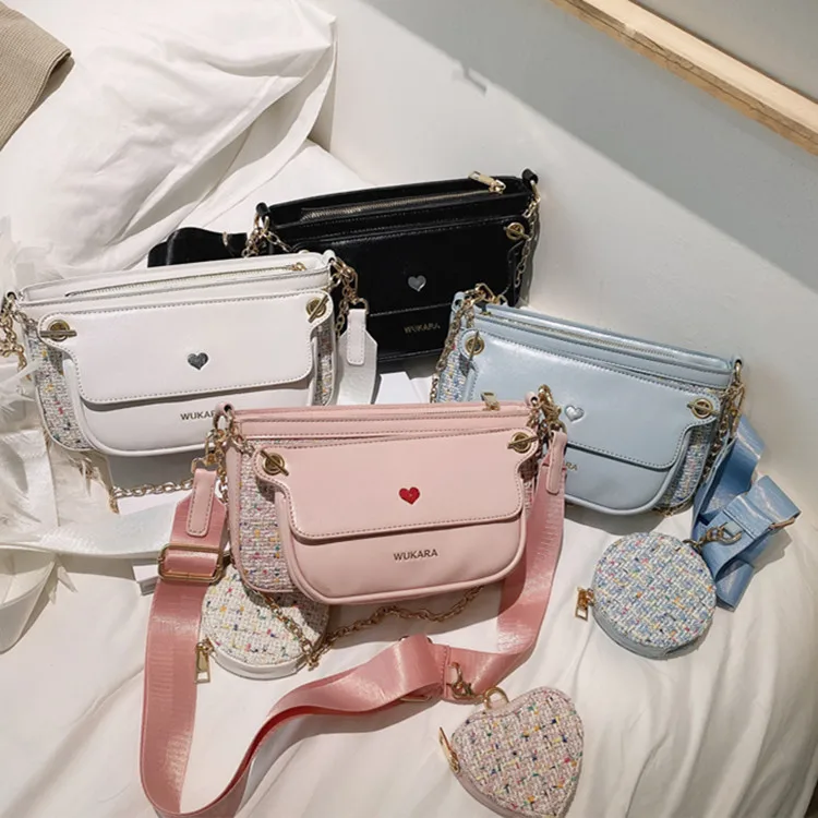 

2020 Latest Korean Ladies 3pcs set Hand Bag Female Cute Purse Fashion Women Handbag
