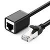 2M CAT 5e Extension Cable F/UTP Black RJ45 Male 8P8C To RJ45 Female 8P8C