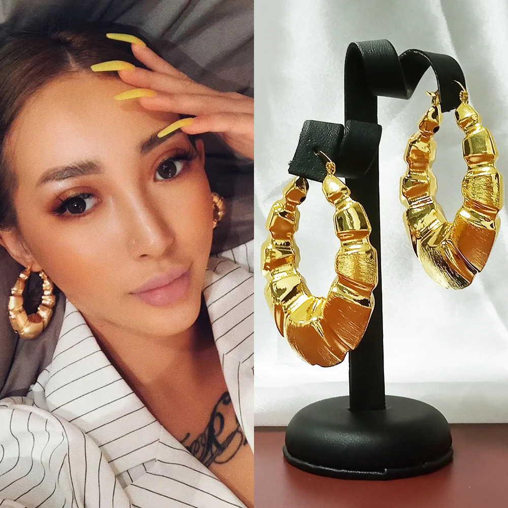 

Mirafeel copper gold earrings jewelry HOT design for african women EarringS wedding gift BIG SIZE earrings Accessories