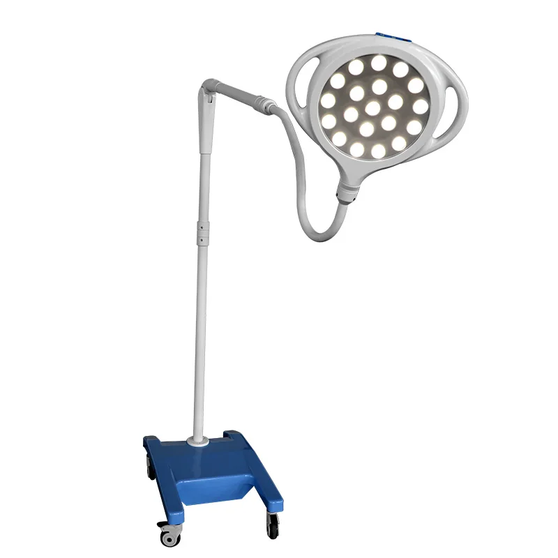 Hospital ceiling shadowless illuminating mobile led light surgical  operation room examination lamp