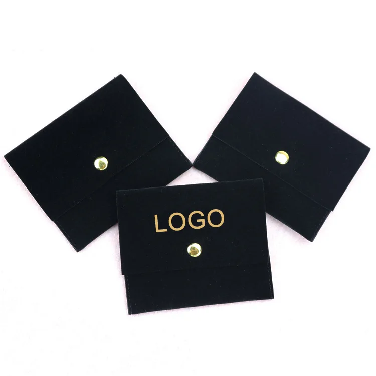 

Luxury Customized Gold Logo For Jewelry Cosmetic Coin Small Drawstring Pouches Suede jewelry Velvet Dust Bag With metal Button, Customized color