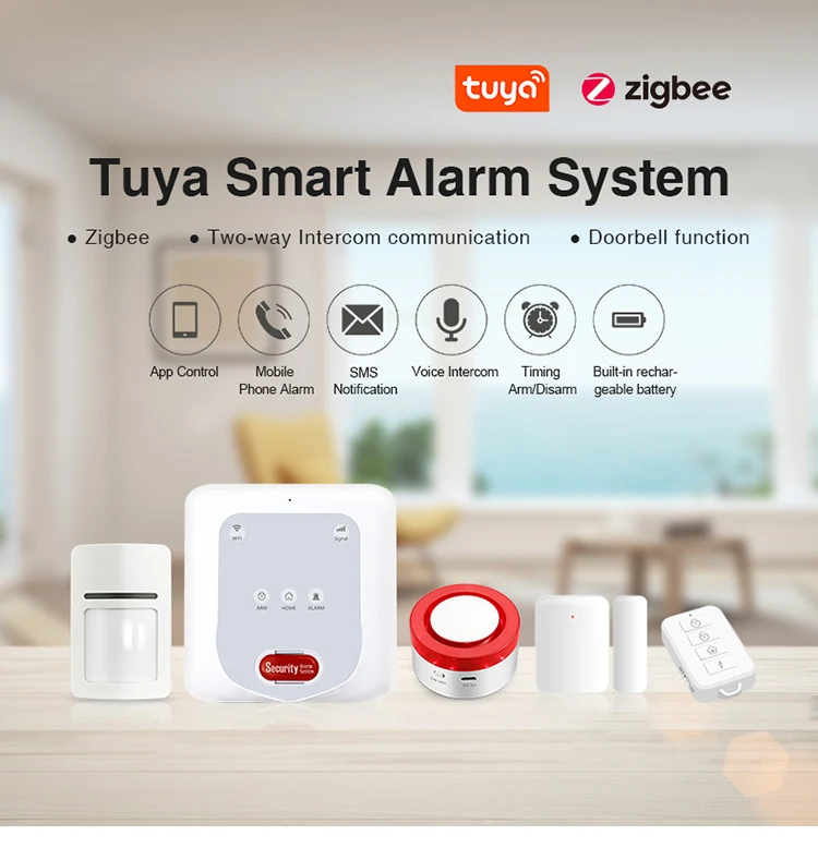 WiFi APP Wireless Control Smart Safe Home Anti-burglar Security Alarm System - ANKUX.COM