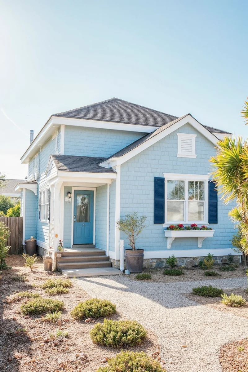 7 Coastal Color Palettes for a Family-Friendly Beach Cottage Exterior, image size:800x1200