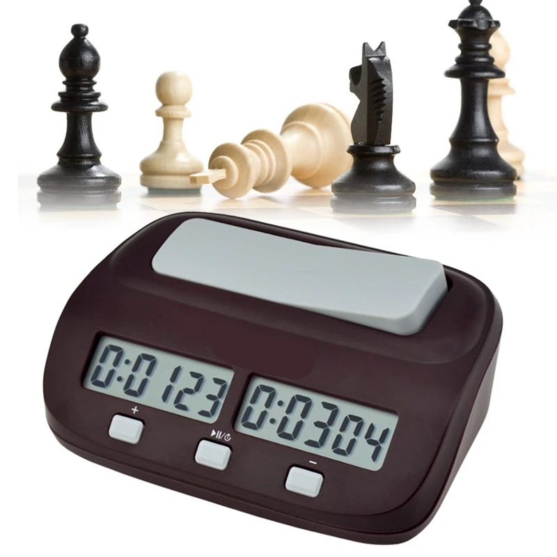 

Chess Clock Digital Chess Timer Professional for Board Games Timer with Alarm Function Black