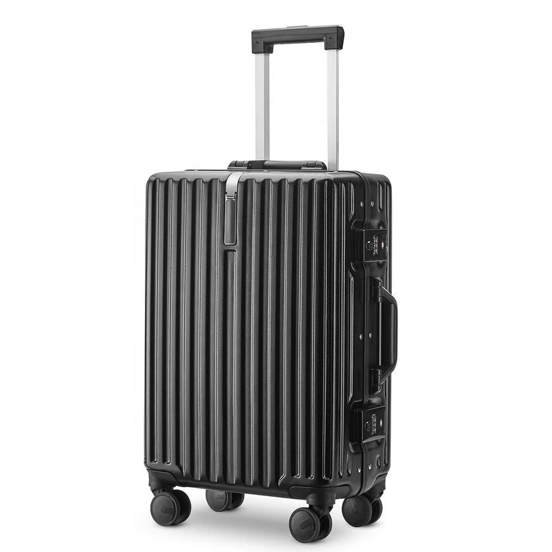 

Super hot sale high Quality PC Trolley Luggage Bag Hard shell newest valise for Travel Bag Luggage Sets, Black