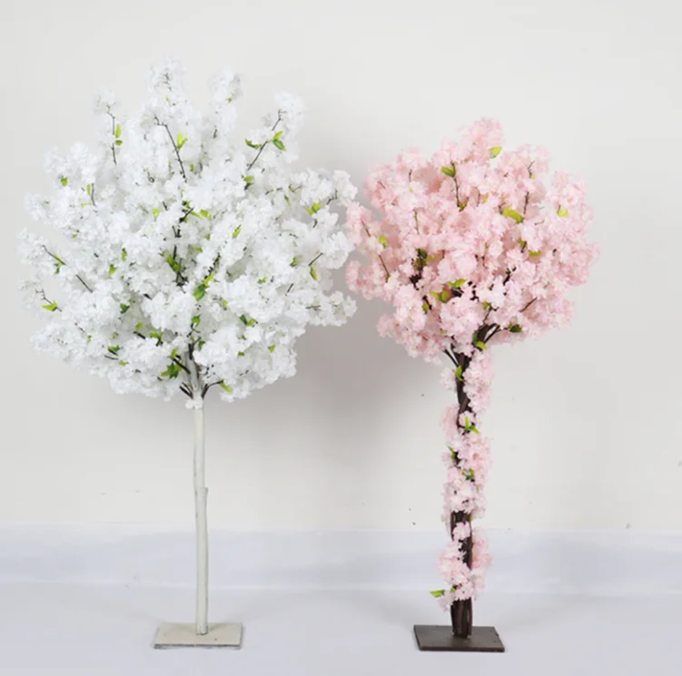 

2020 New Style Artificial Cherry Blossom Silk Sakura For Wedding Centerpieces, Pink