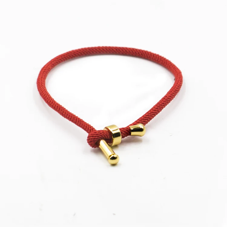 

Wholesale New Design Adjustable Single Red Rope Cord Friendship Lucky Bracelet