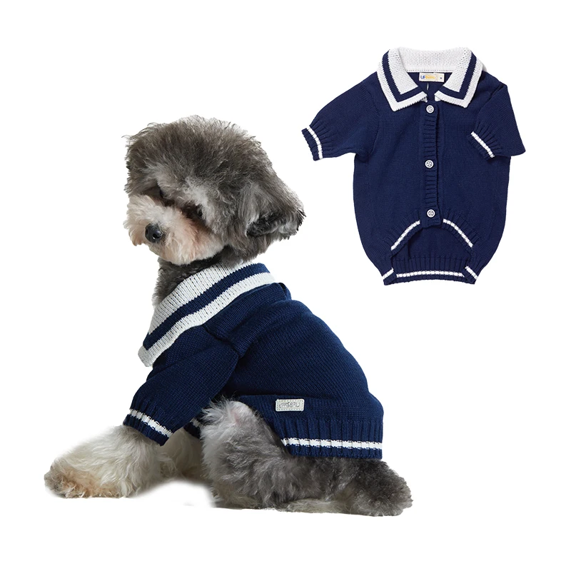 

UFBemo 100% Combed Cotton Hunde Teddy Perros Small Dogs Warm Sweaters Pet Clothes