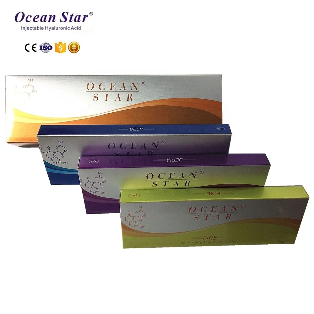 

Ocean Star HA injectable dermal fillers for lip1ml 2ml 10ml augmentation