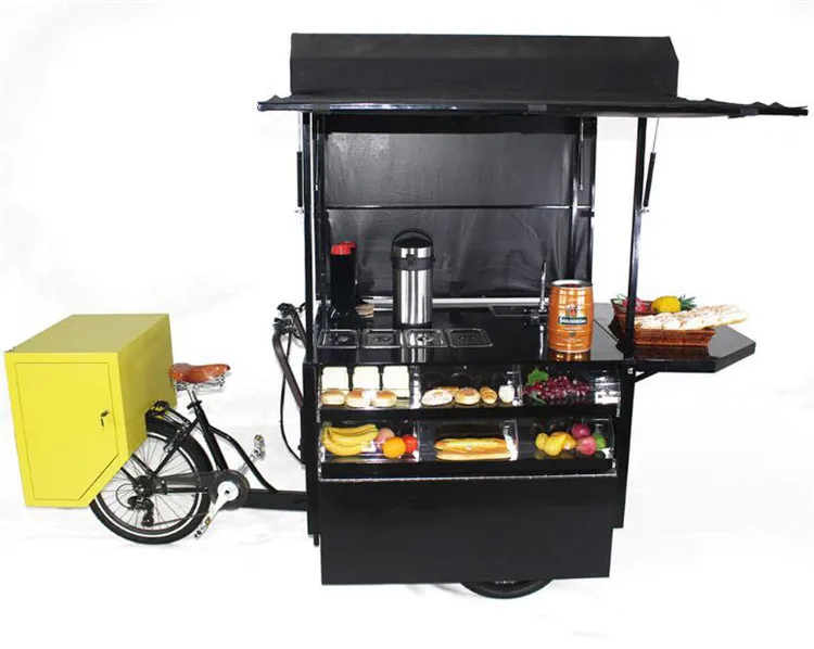 

Beaches Train Stations Food Hot Dog Carts Coffee Cart Street Snack Vending Equipment Coffee Food Bicycle
