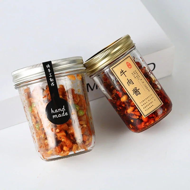 

8oz 16oz 32oz Empty Clear Canning Food Storage Mini Ball Glass Mason Jar With Lids For Canning, Transparent
