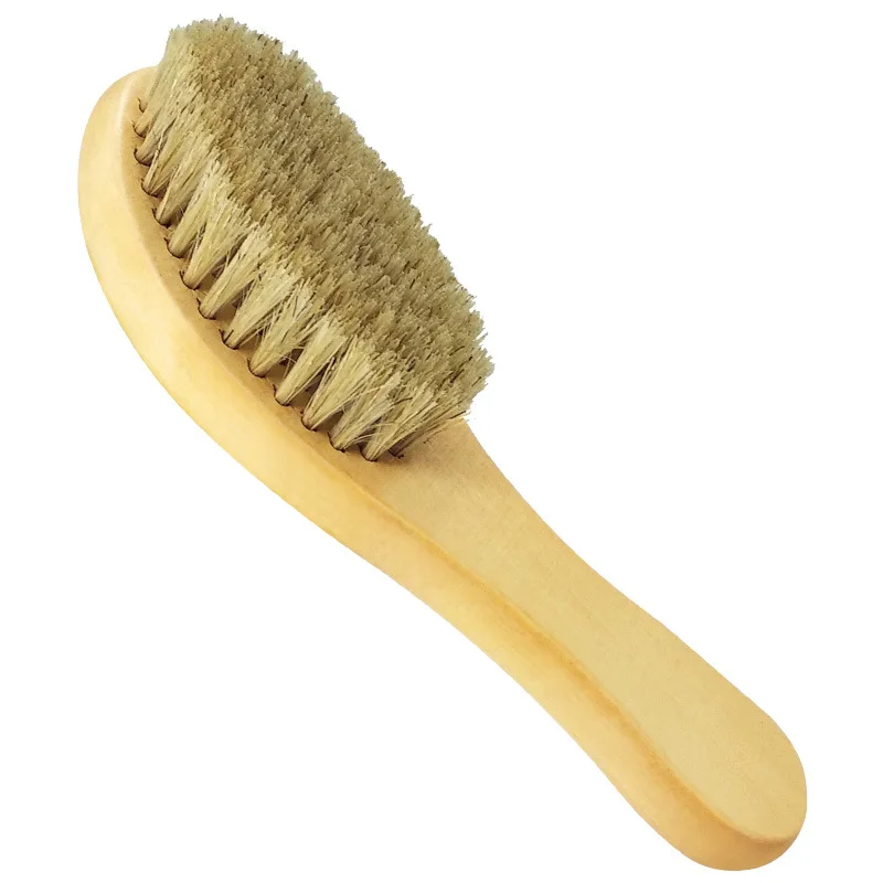 

Wholesale Natural Wooden Handle Soft Boar Bristle Shoes Care Cleaning Shoe Brush