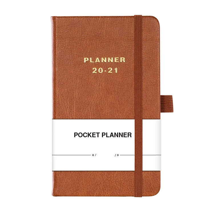 
Wholesale personalized custom design pocket notebooks 2020 2021 daily weekly monthly planner 