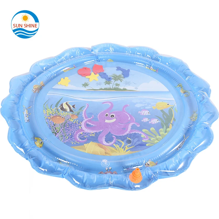 

Sunshine 39 inch Inflatable Sprinkler Dog Splash Pad for Kids Outdoor PVC Baby Water Spray Play Mat Wading Pool for Boy & Girls