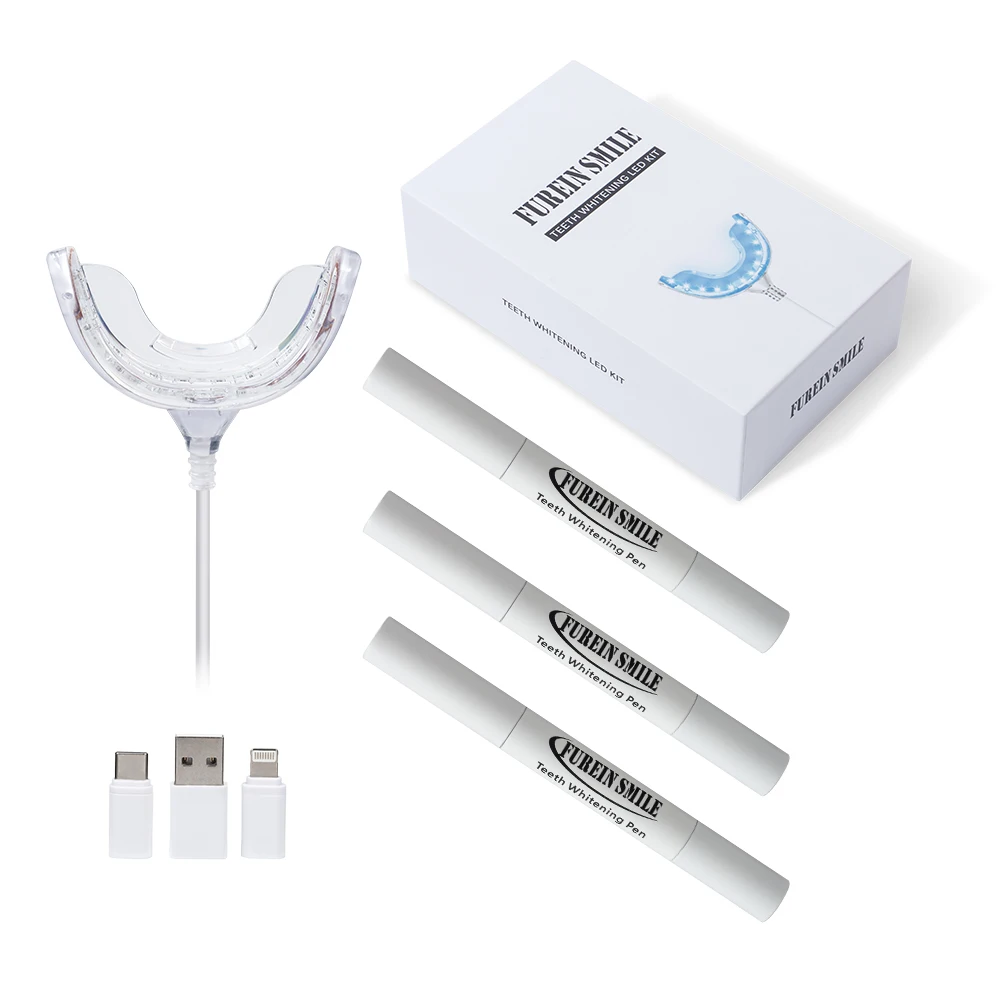 

OEM Teeth Whitening Kit Dropship Portable Teeth Whitening System 16 24 32 LED Smart Light, White