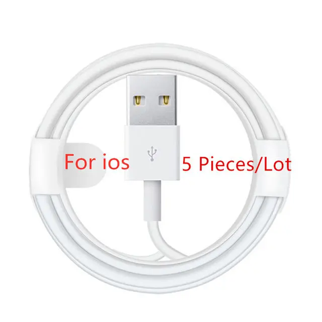 

2020 Hot Selling Cellphone Accessories for iphone Usb Cable 7/8/X 11 12 pro charger cable usb Quality 3ft 1M 2M usb data Cable, White