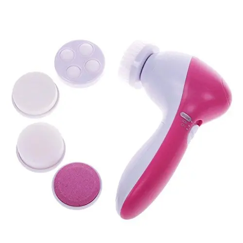 

50% off Discount Wholesale Home Use 5 In 1 Face Massager OEM ODM Abs Face Brush Electric Facial Cleaner For Women