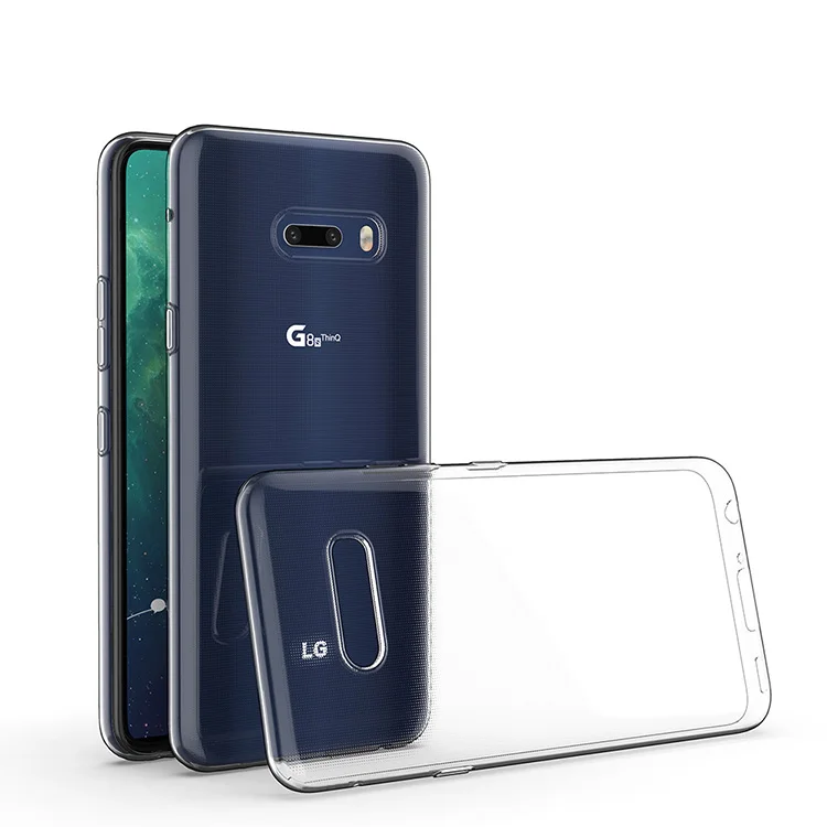 

For LG G8x ThinQ 5G Slim Crystal Clear Transparent Soft TPU Back Case Protection Skin Camera Protect Cover