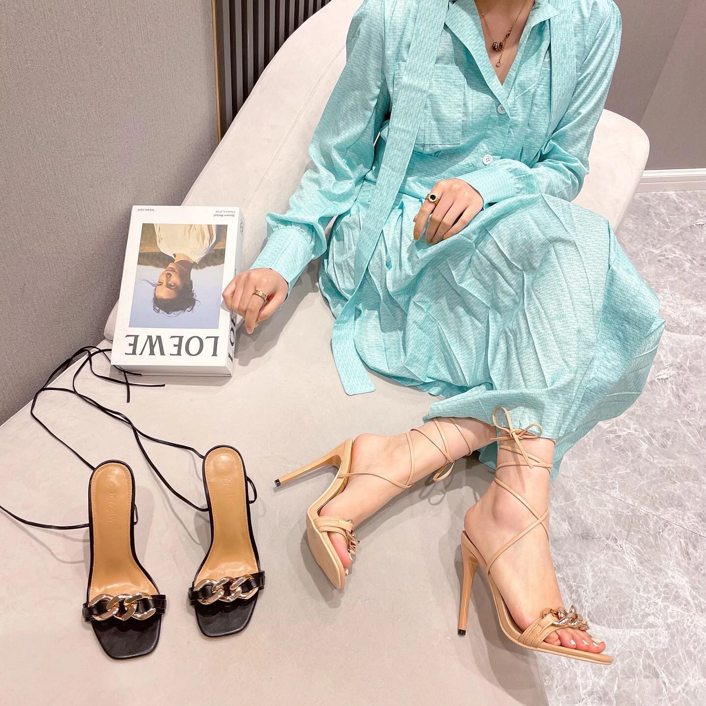 

2021Candy Colors Young Ladies Dance Wear Heels Pu Straps Sandals For Women And Ladies 35-42