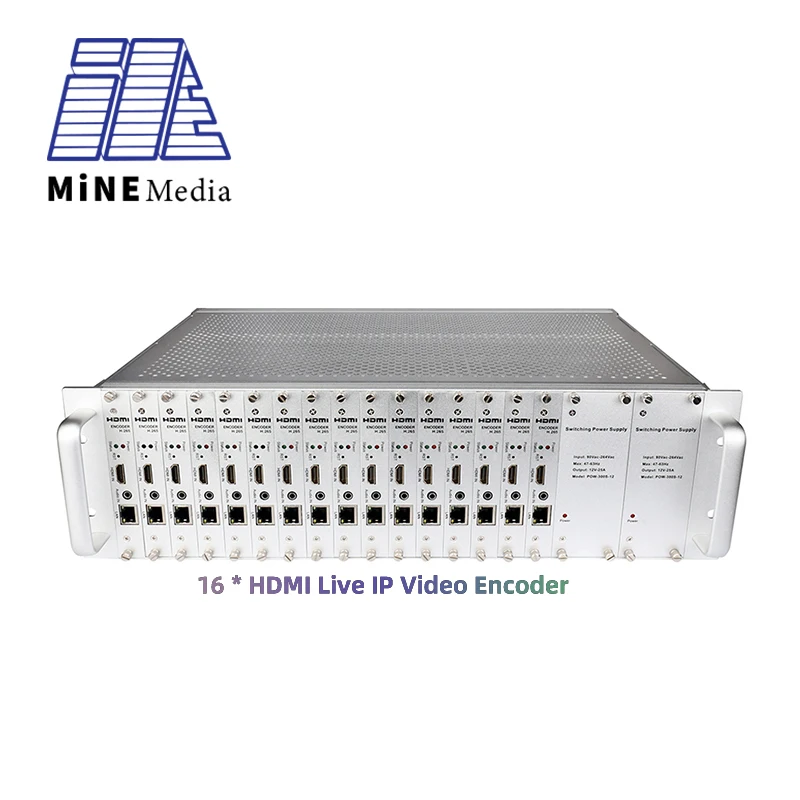 

Best price 16 Channel H.265/H.264 ip live streaming hd video hdmi server iptv multicast encoder transcoder hardware