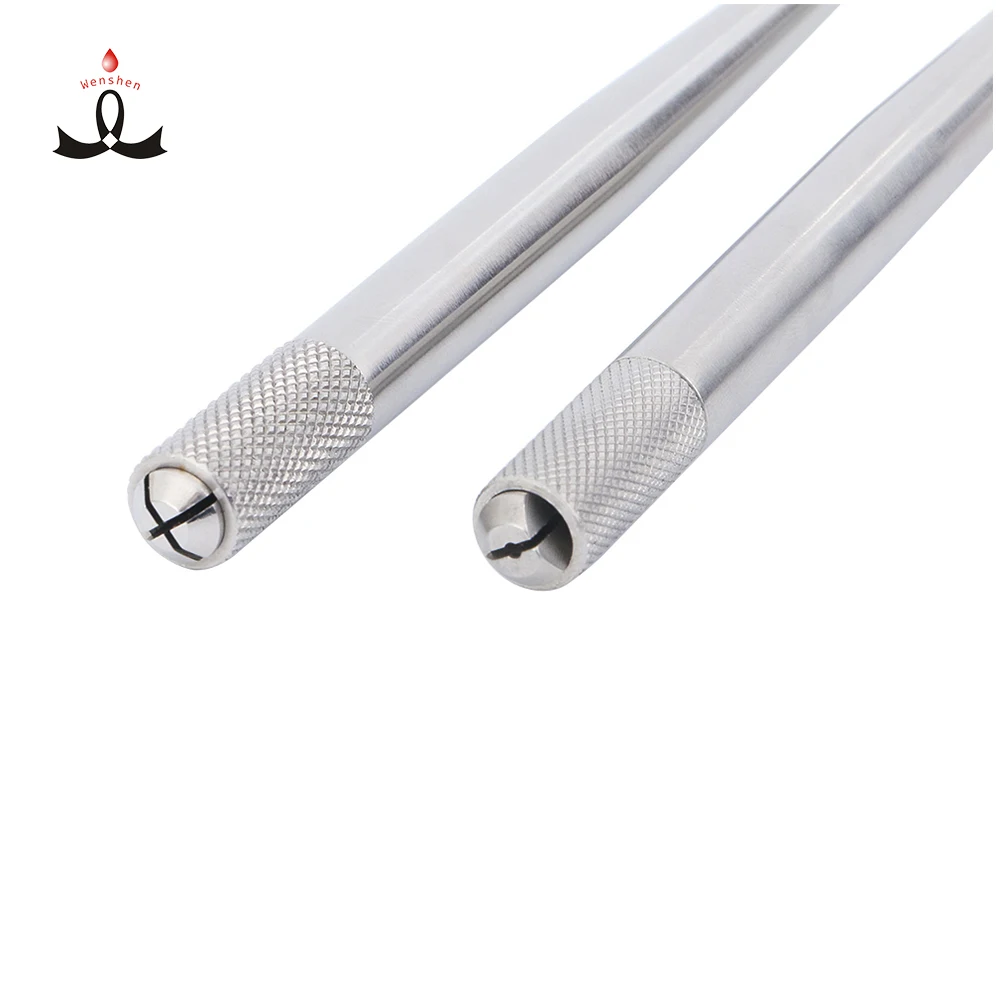 

High Quality Stainless Steel Autoclavable Manual Pen Microblading Permanent Makeup Eyebrow Tattoo Pen, Silver