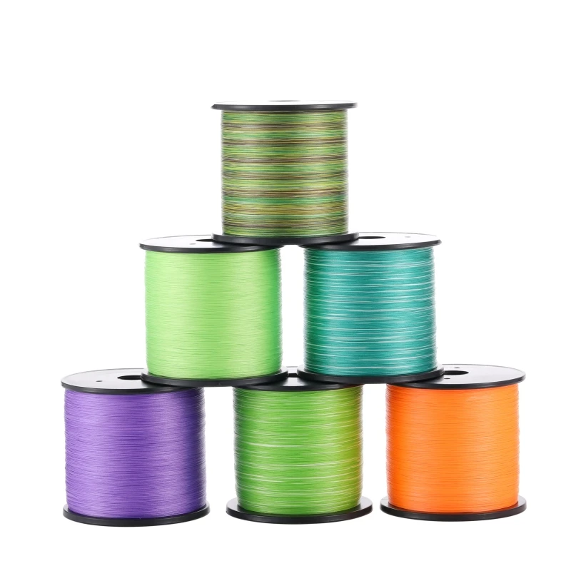 8-Strand 500m Braided Floating Fishing Line Colourful Standard for River Lake Stream Fishing