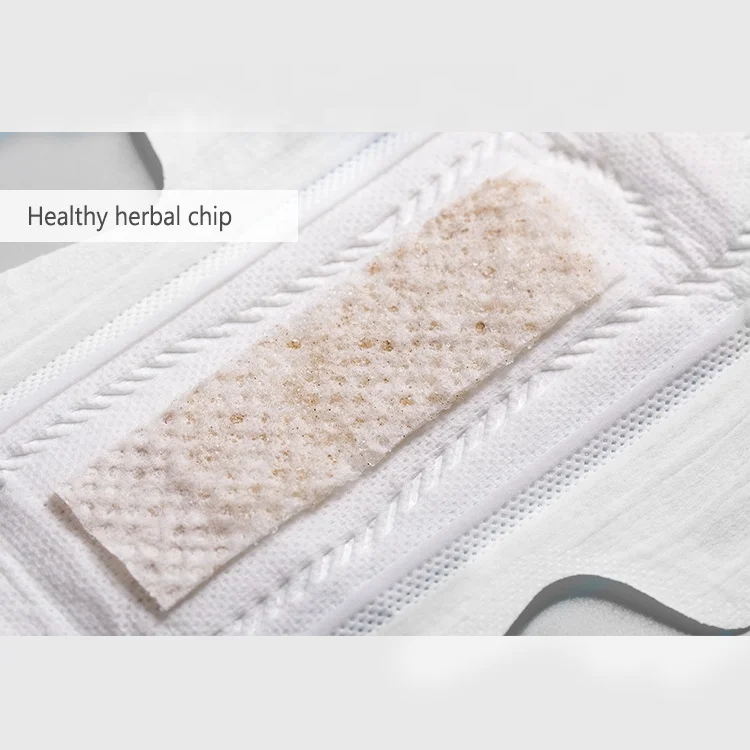 

Custom organic herbal sanitary pads private labels organic cotton pad