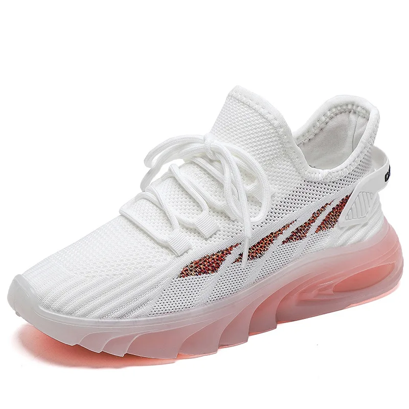 

New White Color Eva Midsole Material Genuine Leather Lining Material Chunky Shoes