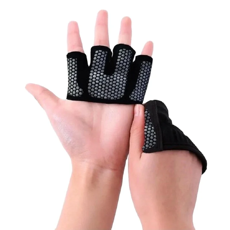 

Sports Fitness Half Finger Non-slip Gloves Men Women Common Modern Simple Yoga Sports Gloves Protective Riding Gloves