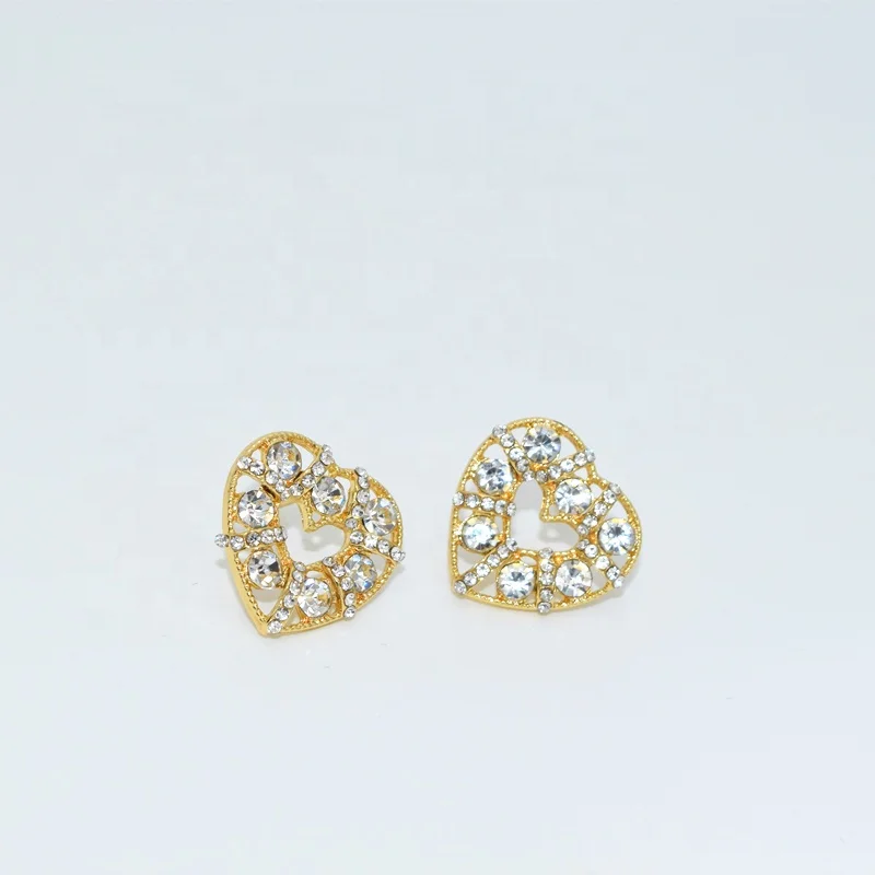 

Fashion Jewelry Heart Earring with Zircon for Women 2020