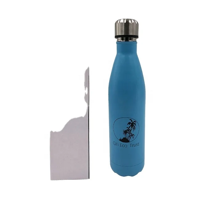 

Stainless Steel Sports Water Bottle Double Wall Vacuum Insulated Coke Cola Shape Water Bottle, Customized color acceptable