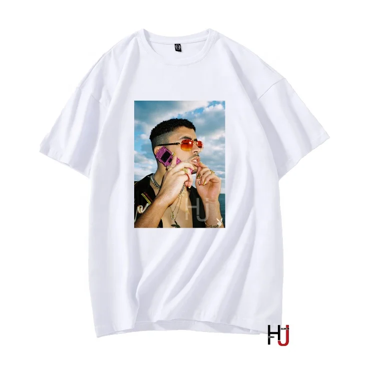 

Cool Rapper Bad Bunny Graphic Tee Men Funny T Shirts for Male Summer Short Sleeve Tee Shirt Unisex Cotton T-shirt Streetwear Top