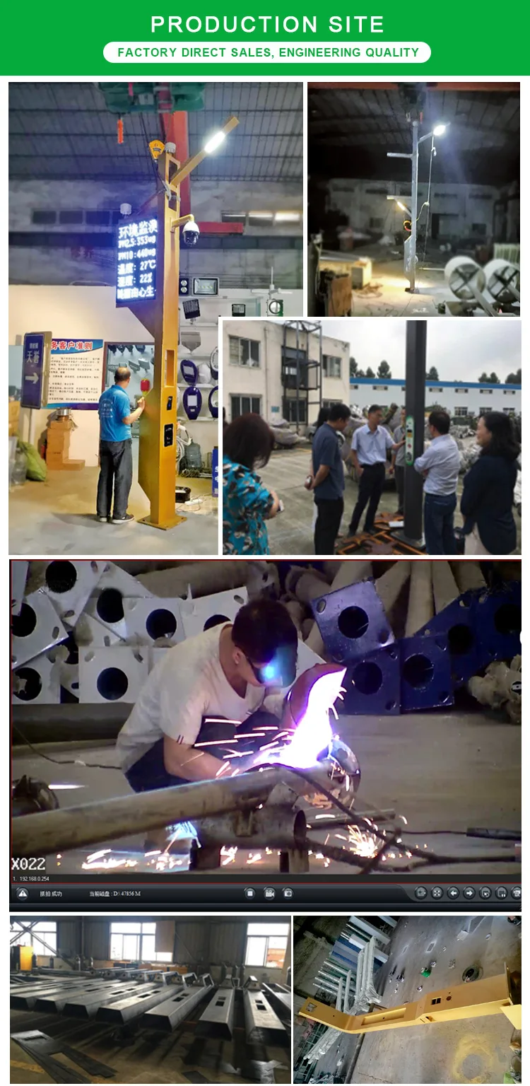 camera smart solar street light