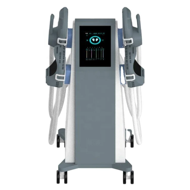 

Newest Ems RF Machine Muscle Stimulator With 4 RF Handles For Muscle Building Ems Electromagnetic, White