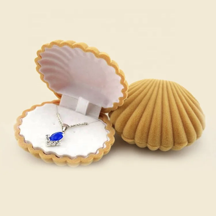 

Velvet 2022 Fashion Shell Design Jewelry Earrings Necklace Box Packaging