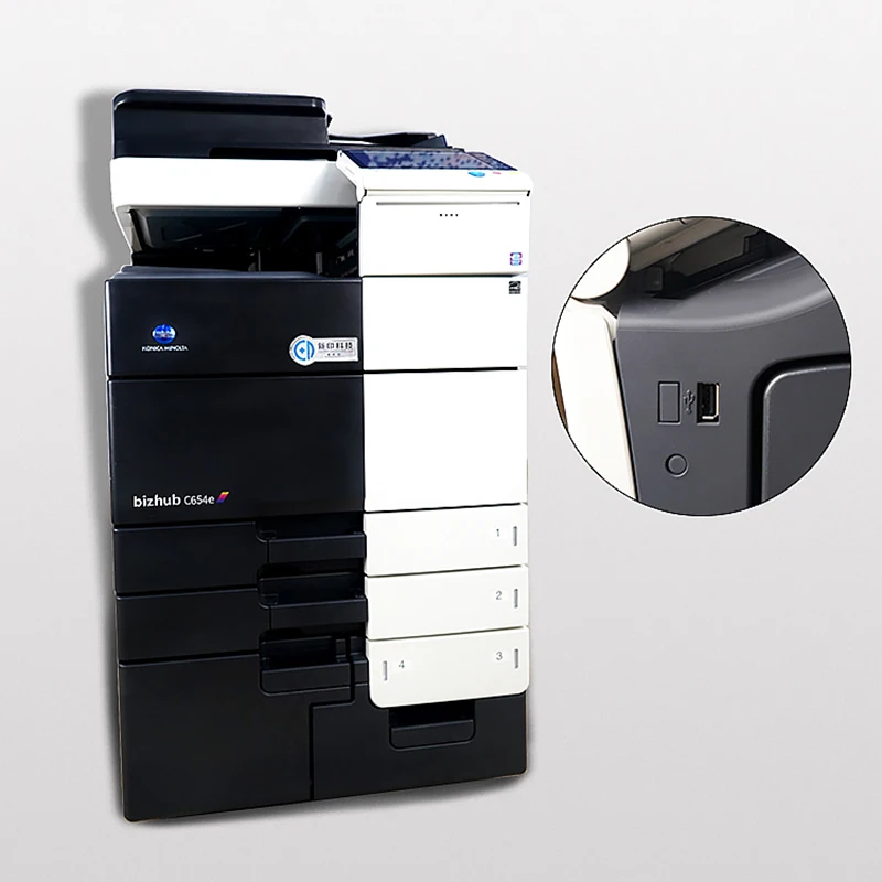 
Second Hand C654 Printing Machine for Konica Minolta Bizhub c654e 654e c654 654 All-in-one Color Printer 