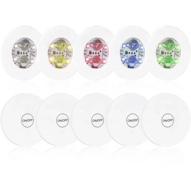 

Competitive Price LED Sticker Coaster Discs Light Up for Drinks Flash Light Up Cup Coaster for Party Weeding Bar