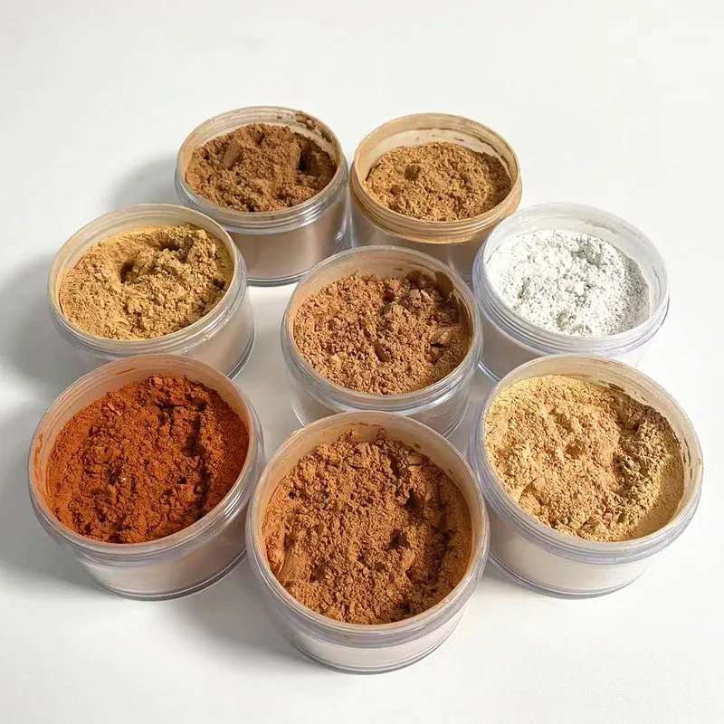 Hot Selling 9 Colors Pink Waterproof Brighten Oil Control Translucent Setting Loose Powder Custom Private Label Makeup