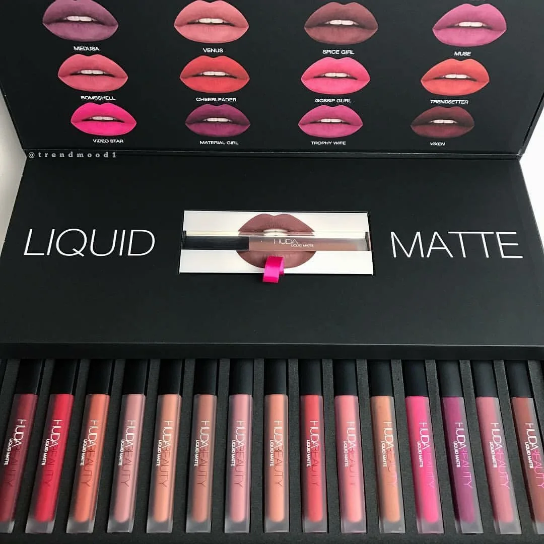 

Beauty 16-color lip gloss kit matte non-stick cup boxed lip gloss lipstick