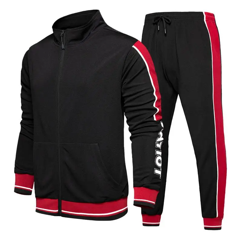 

Custom logo spandex cotton 2 peice jogging suits fitness Sportwear clothing embroidery tracksuit, Customized color