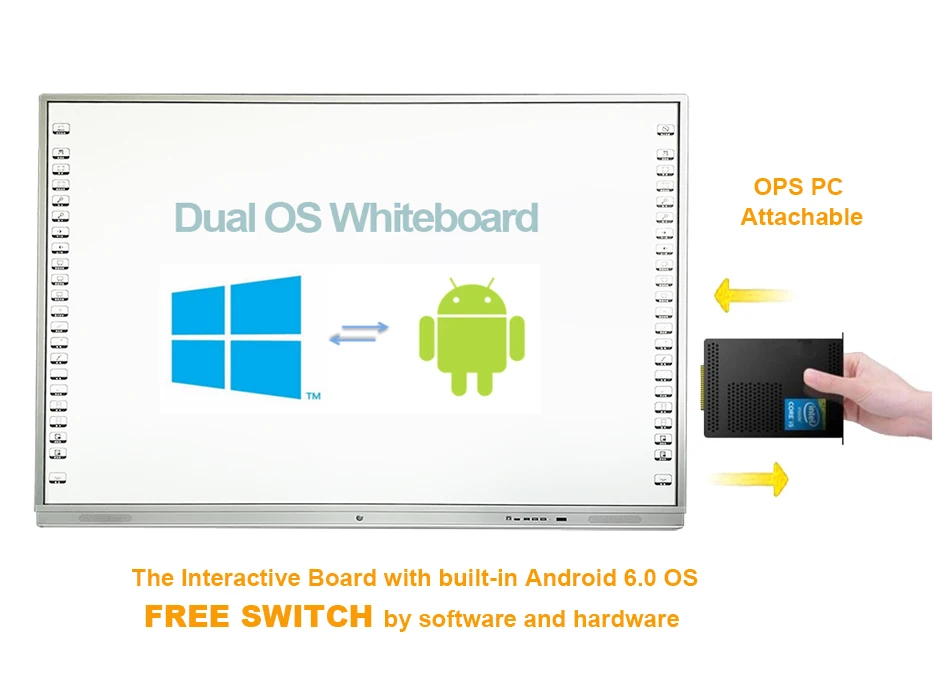 product-Multi Touch Screen Smart Board All In One Interactive Whiteboard Manufacturer For Education-