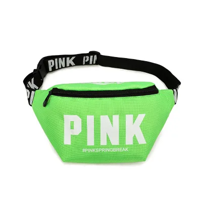 

Wholesales unisex pink fanny packs crossbody bag fashion lightweight ladies waist bag hot selling belt bag fanny pack, 9 colors