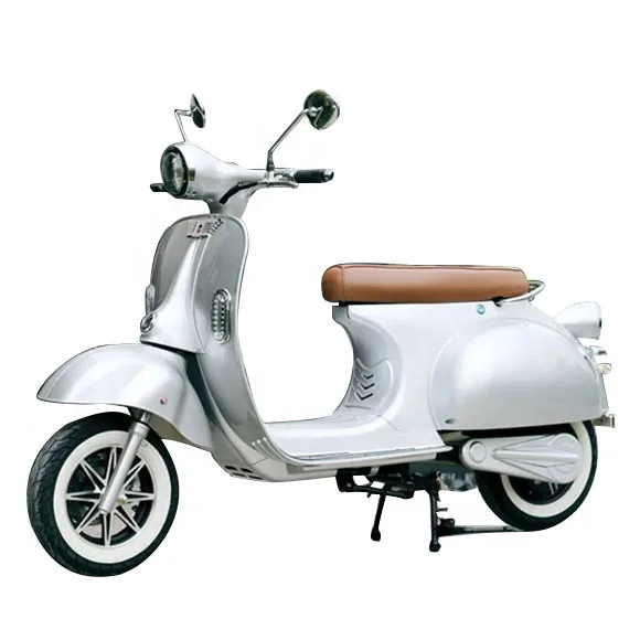 

fast speed city road legal eec 2000w vespa vintage electric moped e scooter 72V 3000W with removeable lithium battery, Black