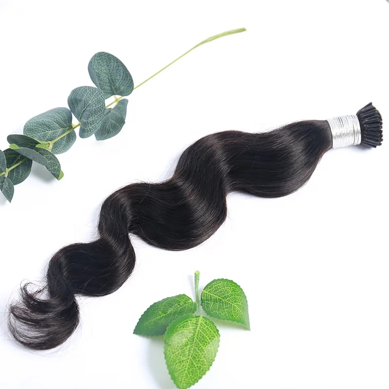 

Super September 2021 hot selling i Tip Wholesale India Micro Links Itip Hair Extensions Body Wave i Tip Raw Hair