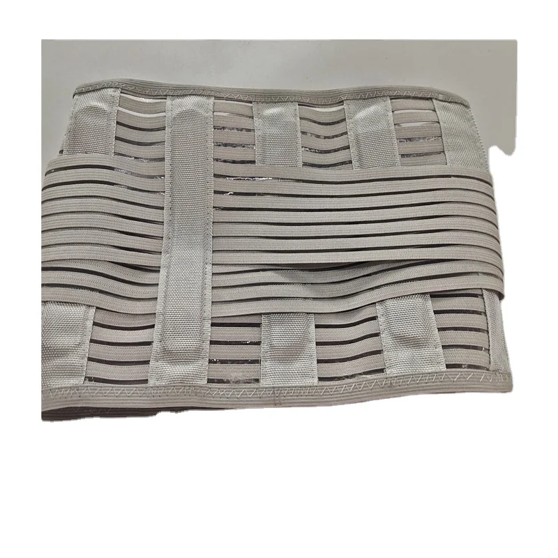 

Outdoor protective waistline black mesh breathable protective belt summer steel plate waist support summer mesh belt