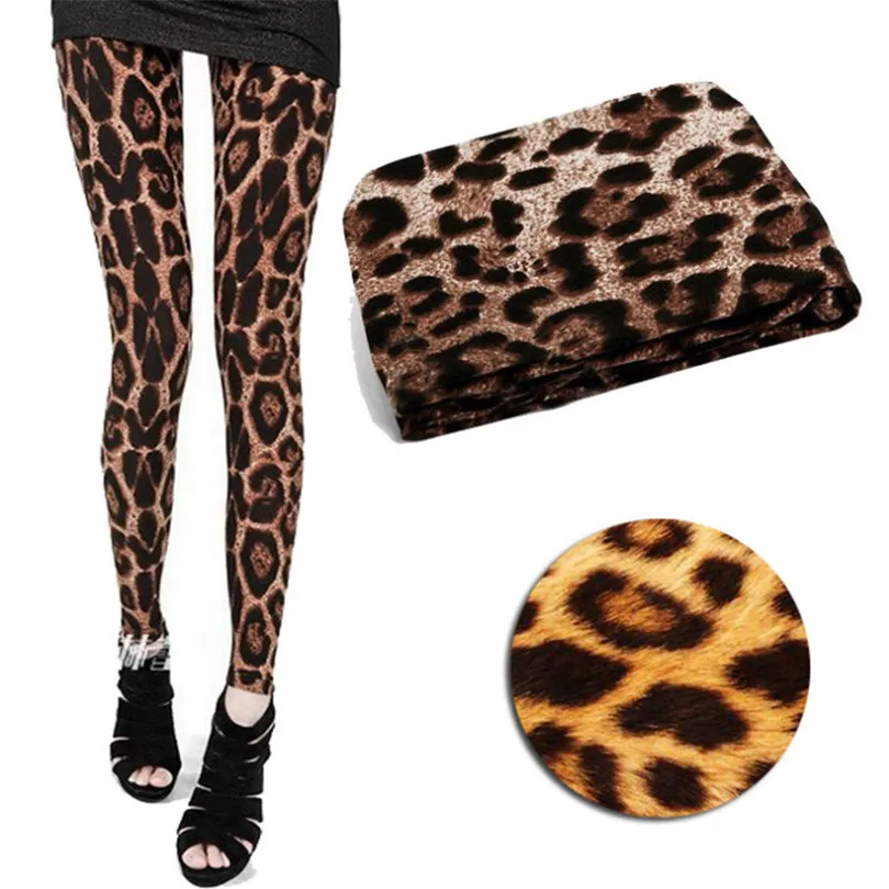 

Women Sexy Fashion Leopard Skinny Print Leggings Classics Slim Pants High Elastic Leggings, 15 colors