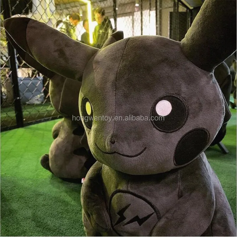 black pikachu plush